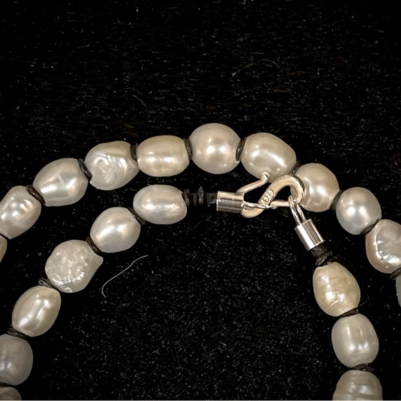 Freshwater Pearl Double Strand Bracelet - Picture 3 of 4